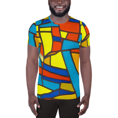 Men's Athletic T-Shirt - Mondrian Mesh