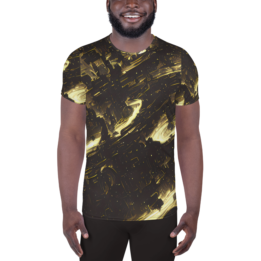 Men's Athletic T-Shirt - Oceanic Echo