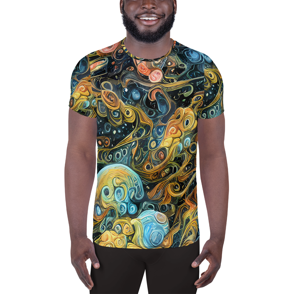 Men's Athletic T-Shirt - Wild Cosmos