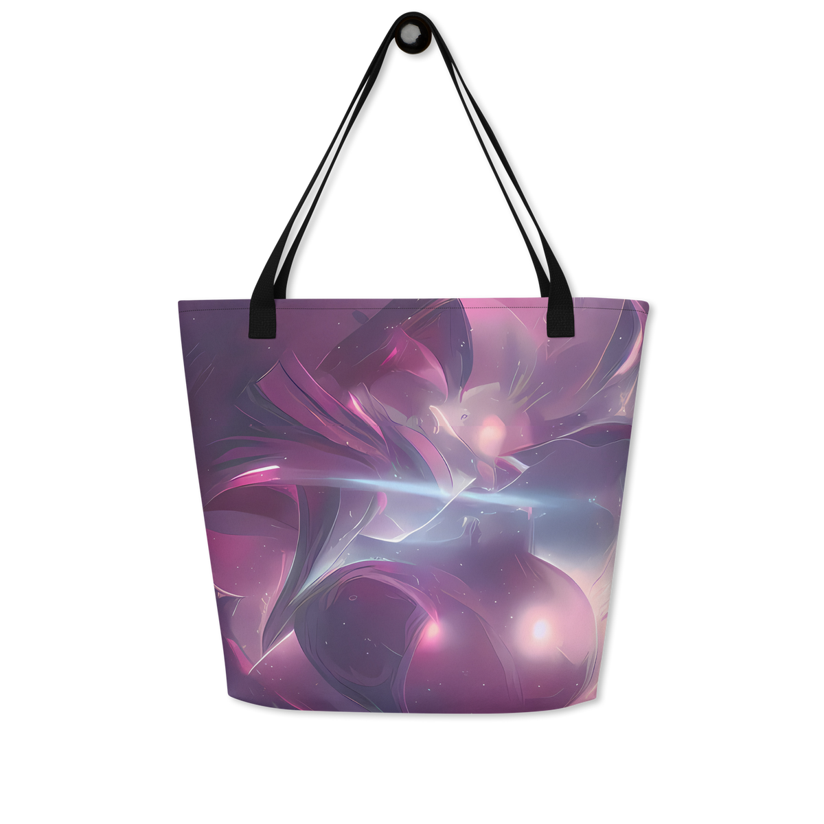 Large Tote Bag w/ Pocket - Vertex Visions