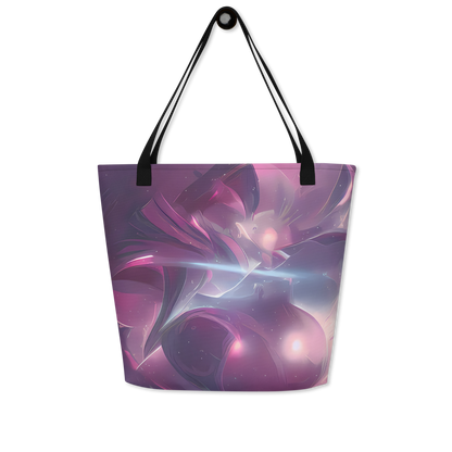 Large Tote Bag w/ Pocket - Vertex Visions