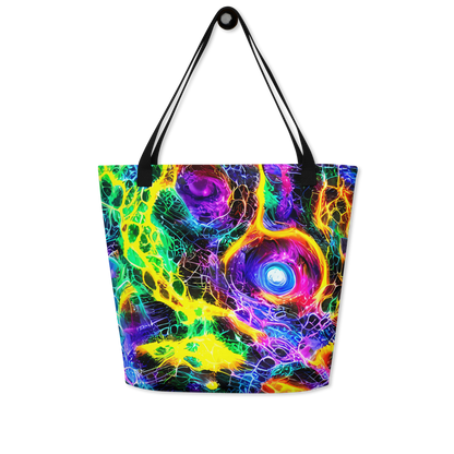 Large Tote Bag w/ Pocket - Vivid Veil