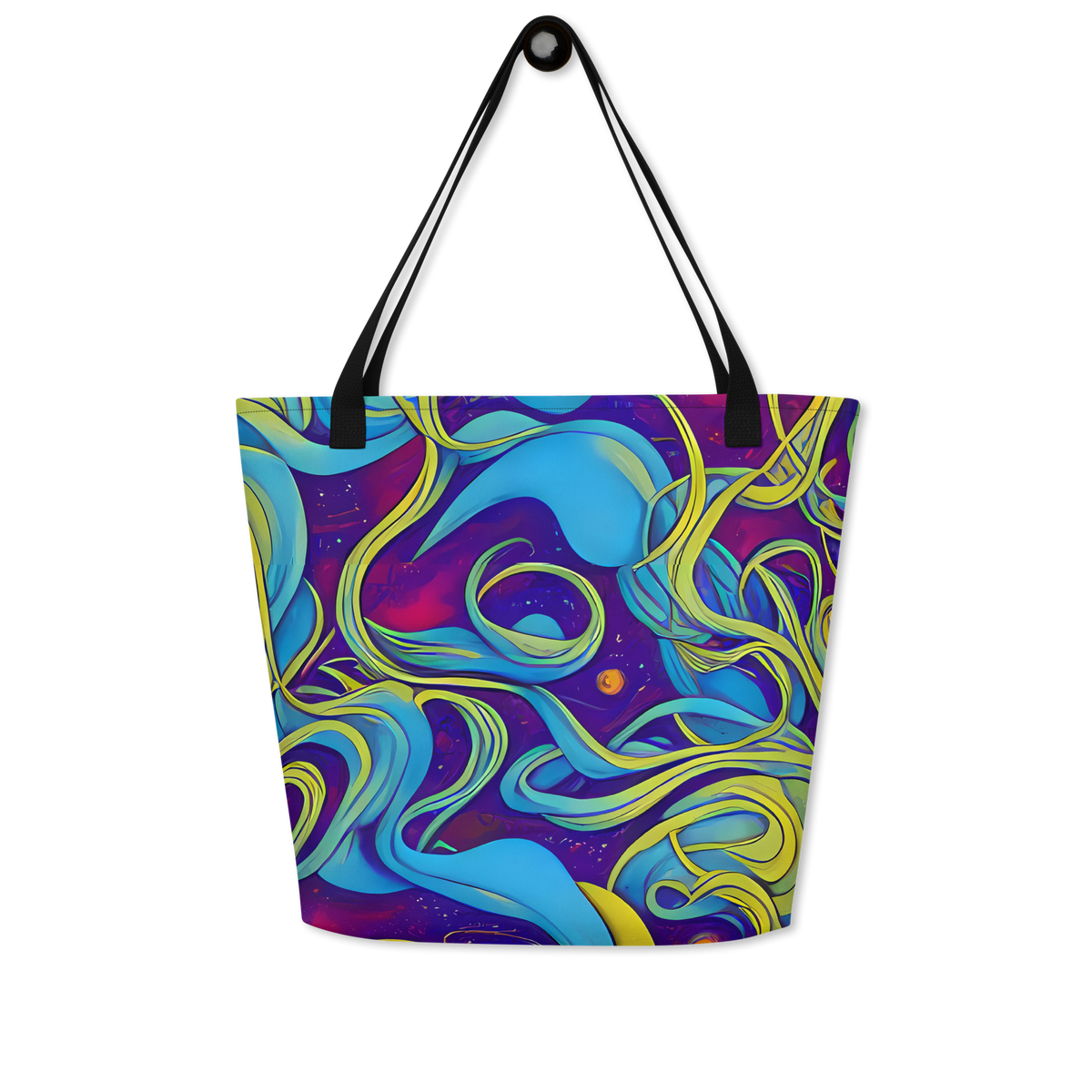 Large Tote Bag w/ Pocket - Stellar Swirls