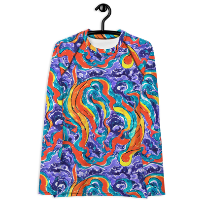 Women's Rash Guard - Galactic Waves
