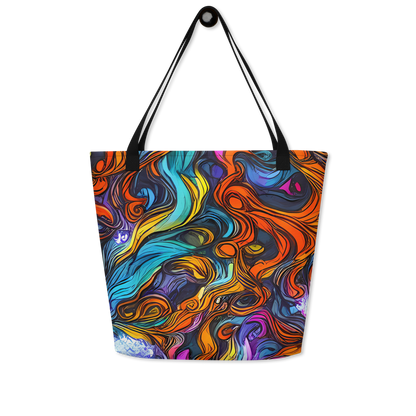 Large Tote Bag w/ Pocket - Guiard's Whirl