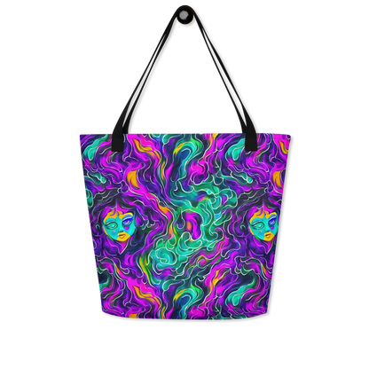 Large Tote Bag w/ Pocket - Vortex Dream