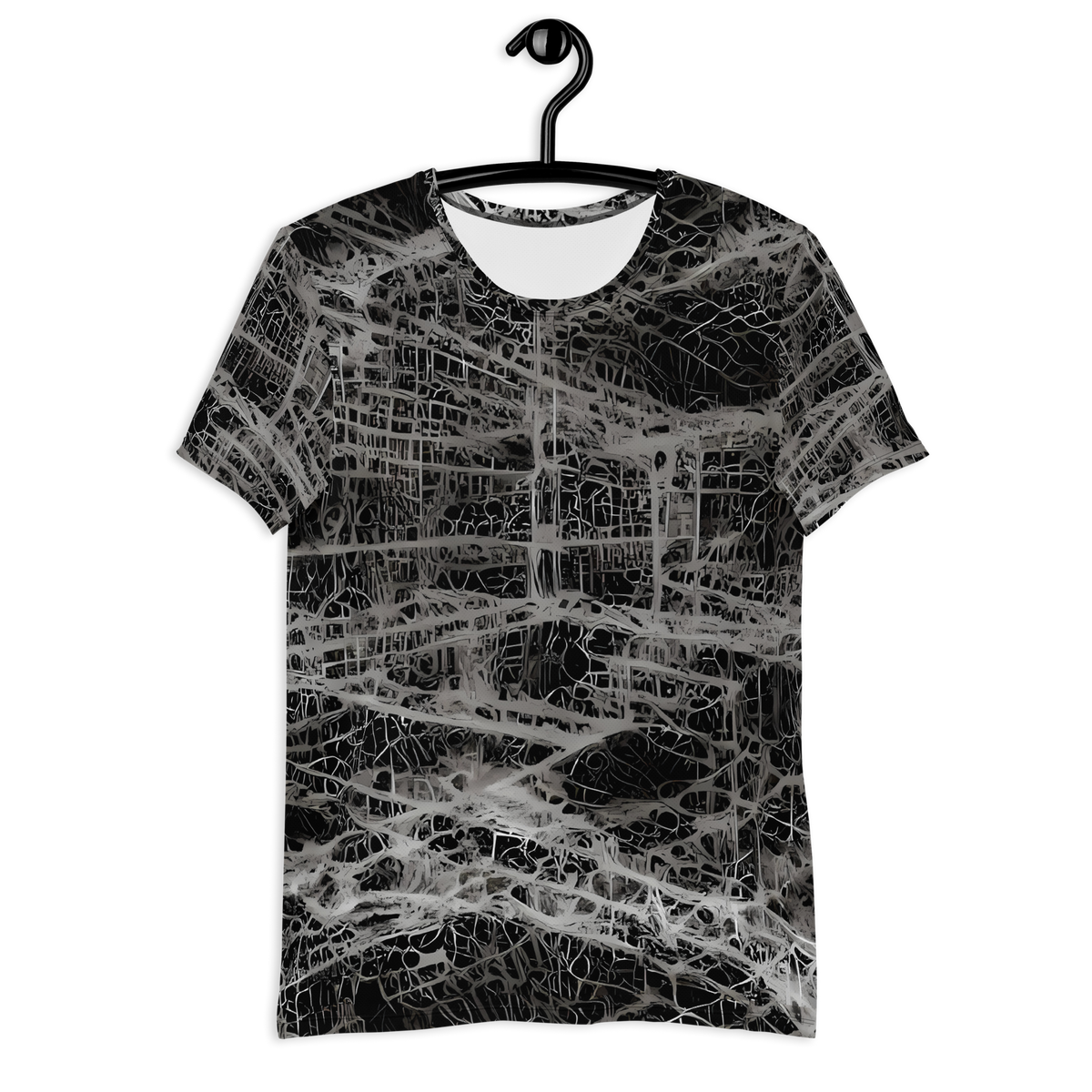 Men's Athletic T-Shirt - Monochrome Mesh