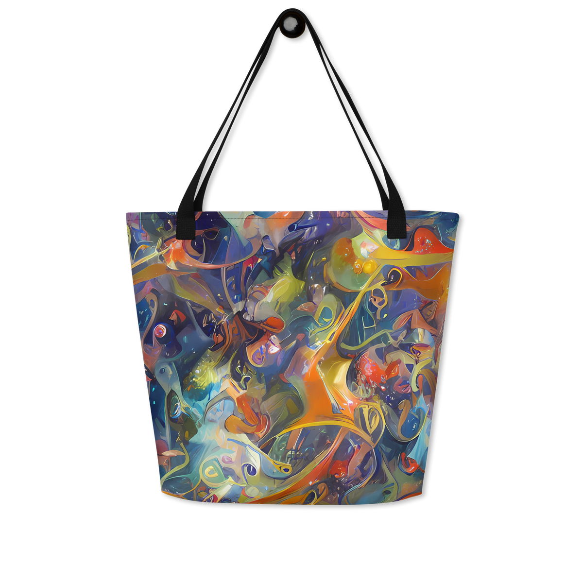 Large Tote Bag w/ Pocket - Spectral Swathe