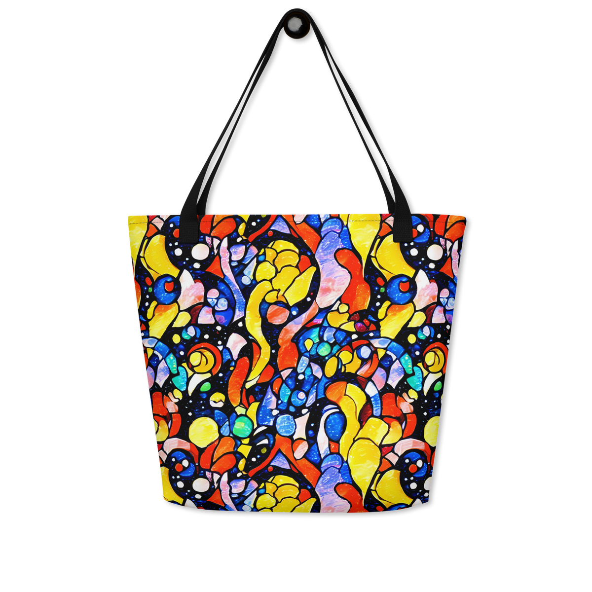 Large Tote Bag w/ Pocket - Supernova Symphony