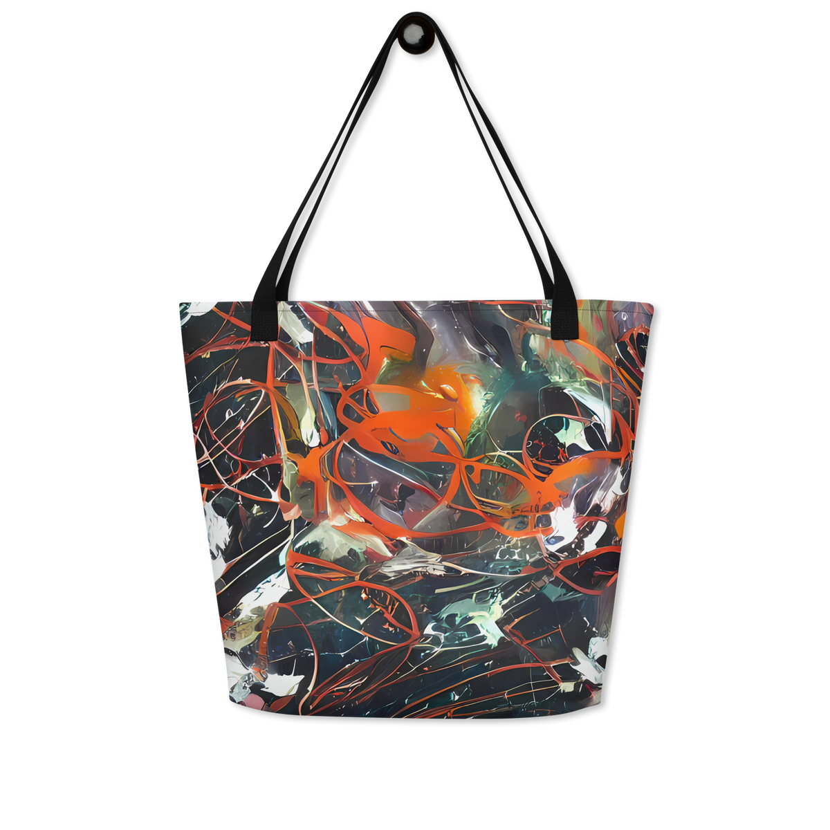 Large Tote Bag w/ Pocket - Chaos Canvas