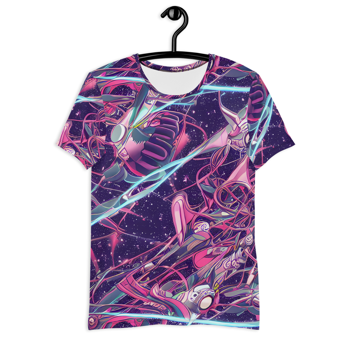 Men's Athletic T-Shirt - Neo-Tokyo Twirl