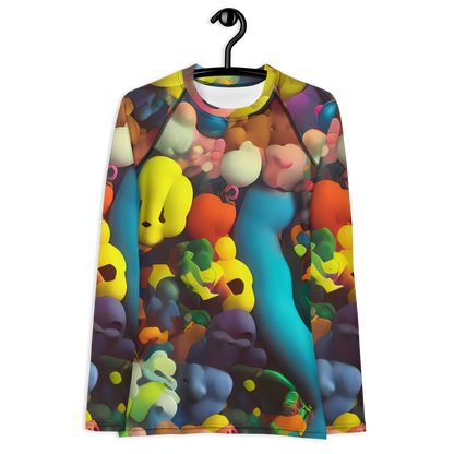 Women's Rash Guard - Bubble Pop Art