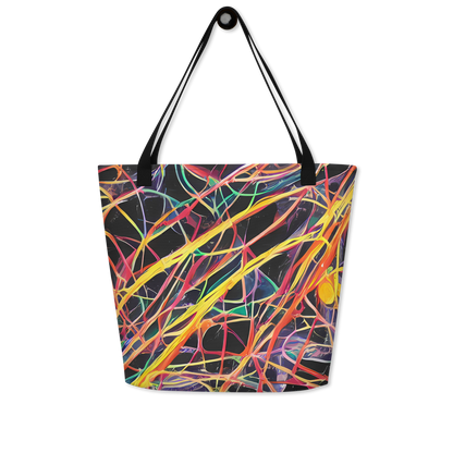 Large Tote Bag w/ Pocket - Acconci Twirl