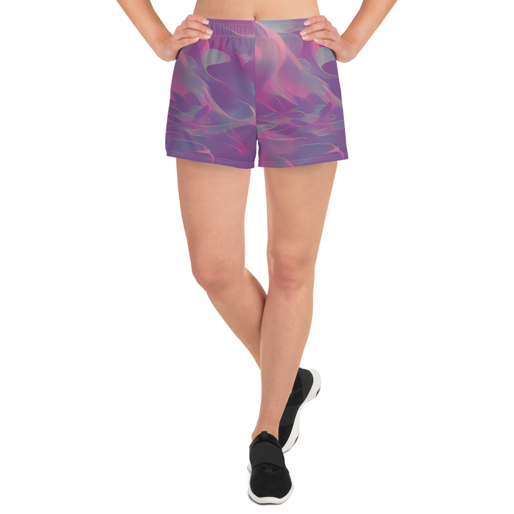 Women’s Athletic Shorts - Dreamscape Swirl