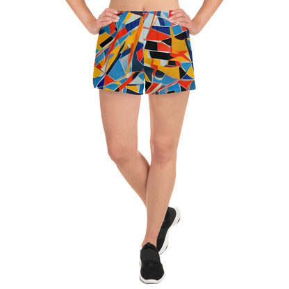 Women’s Athletic Shorts - Abstract Mingle