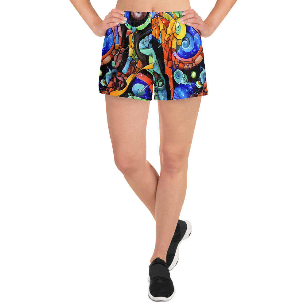 Women’s Athletic Shorts - Cascade Muralista