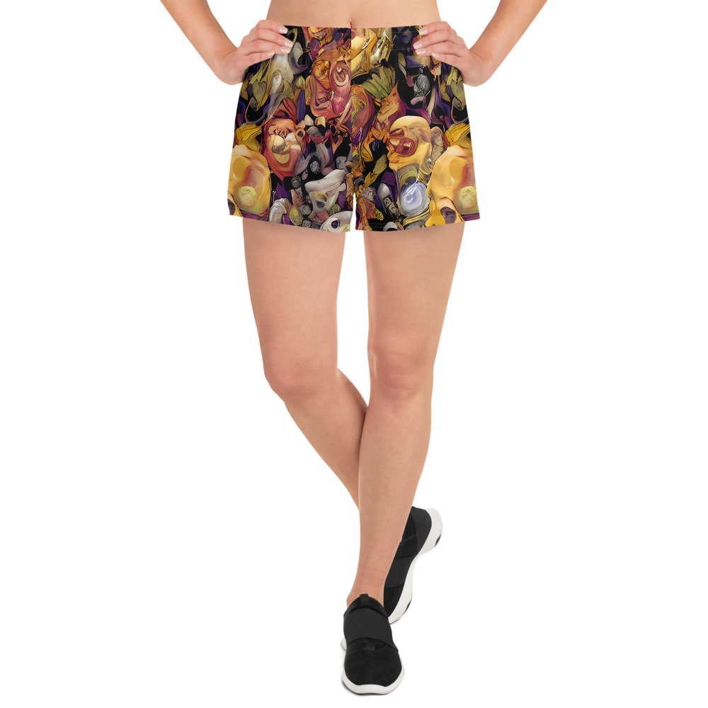 Women’s Athletic Shorts - Arcimboldo Abundance