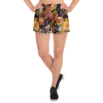 Women’s Athletic Shorts - Arcimboldo Abundance