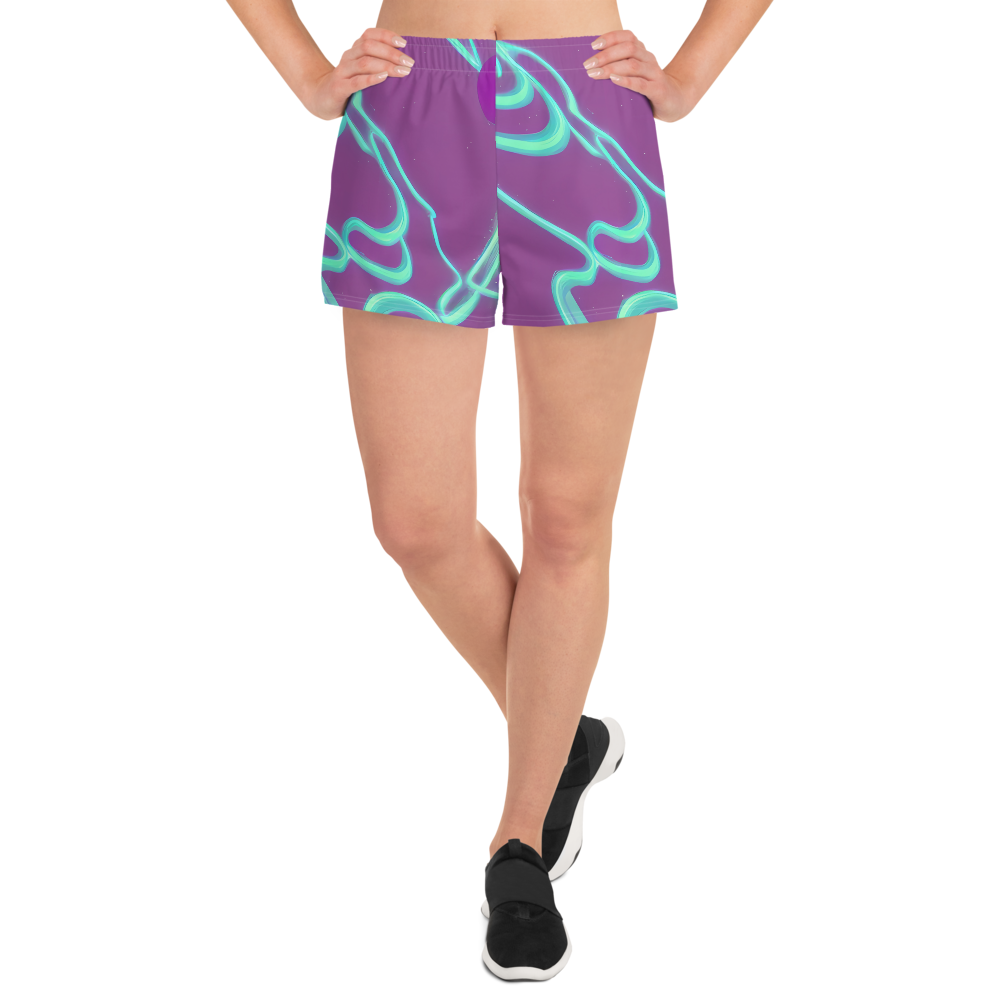 Women’s Athletic Shorts - Neon Drift
