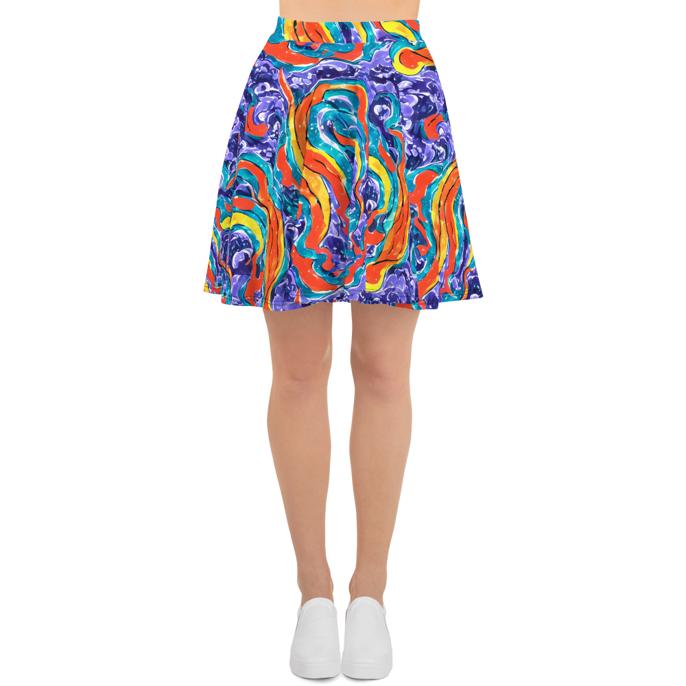 Skater Skirt - Galactic Waves