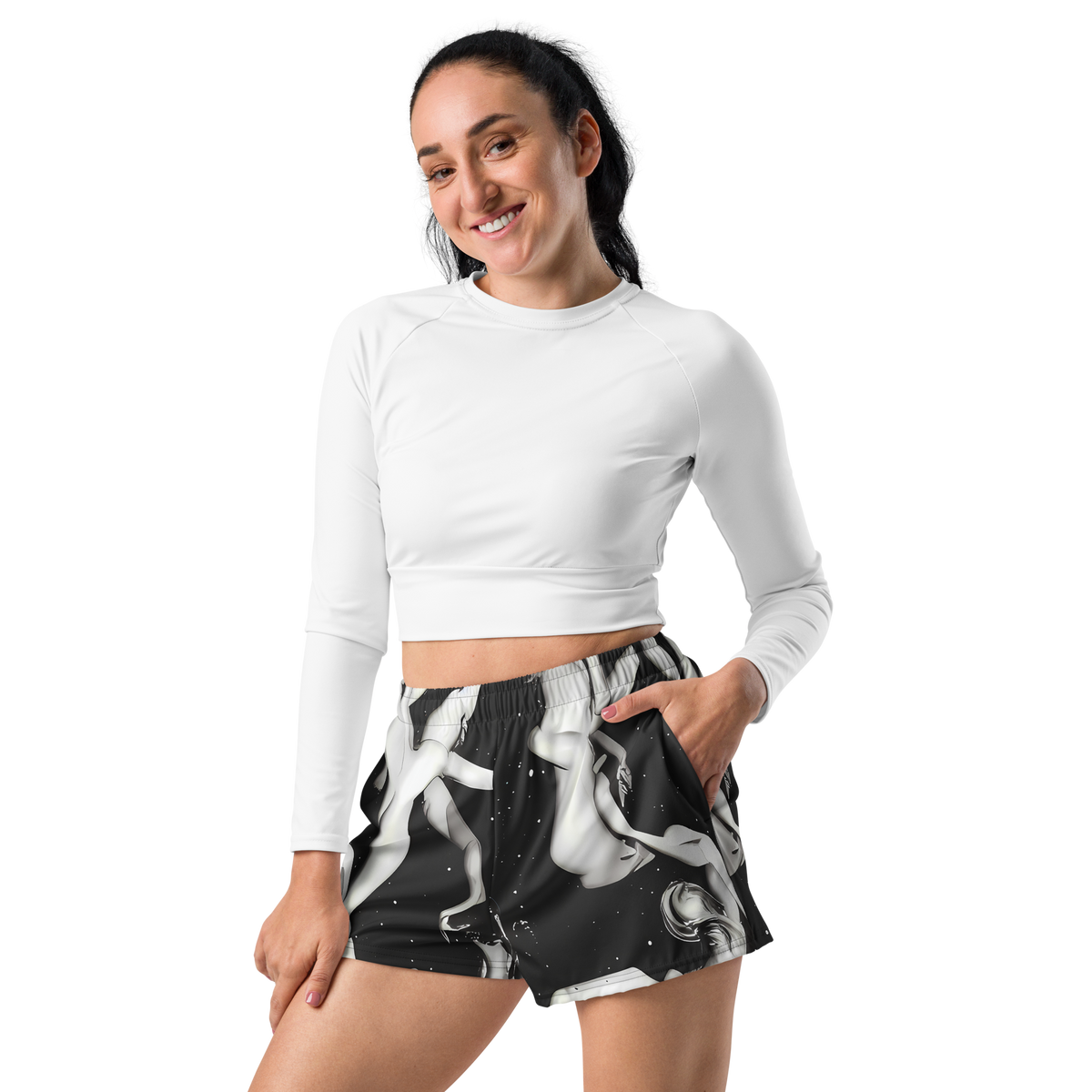 Women’s Athletic Shorts - Galactic Vogue
