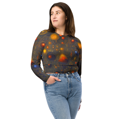 Long Sleeve Crop Top - Chromal Flux