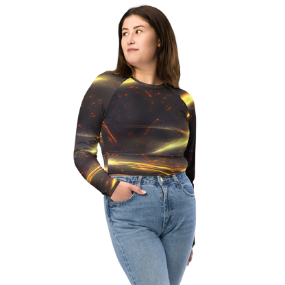 Long Sleeve Crop Top - Stellar Arcana
