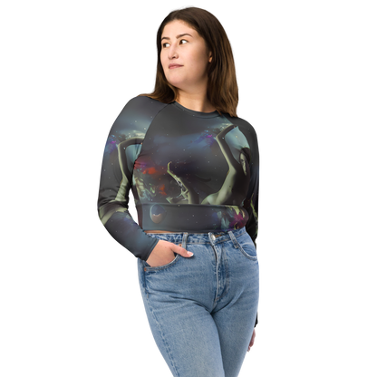 Long Sleeve Crop Top - Cosmic Dancer