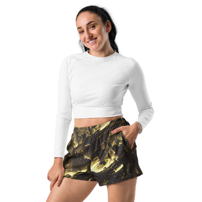 Women’s Athletic Shorts - Oceanic Echo