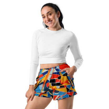 Women’s Athletic Shorts - Abstract Mingle