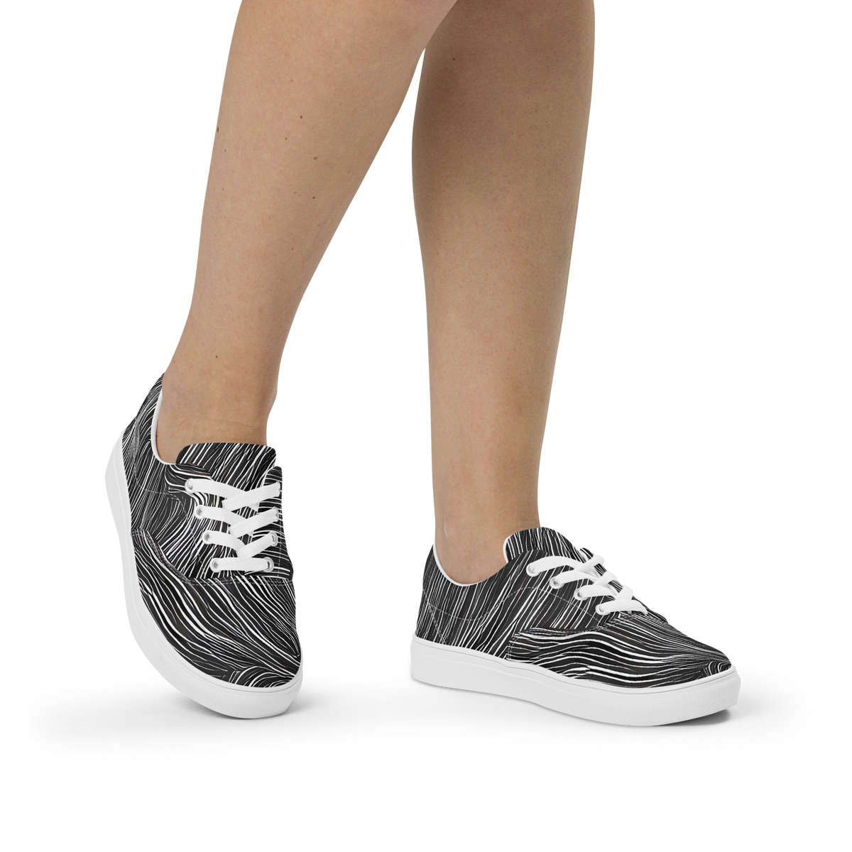 Women's Lace-Up Canvas Shoes - Wirth Waves