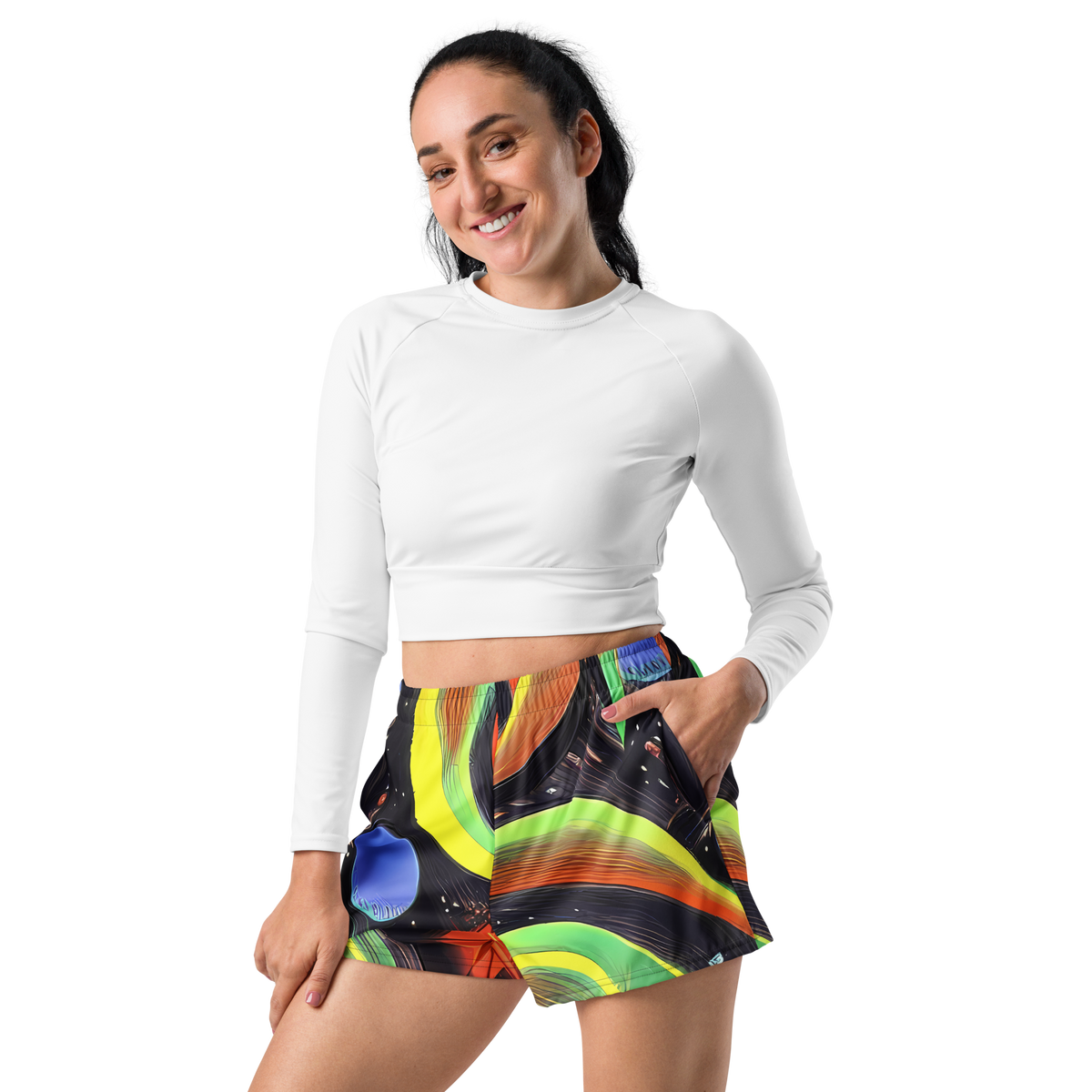 Women’s Athletic Shorts - Tenggren Whirl