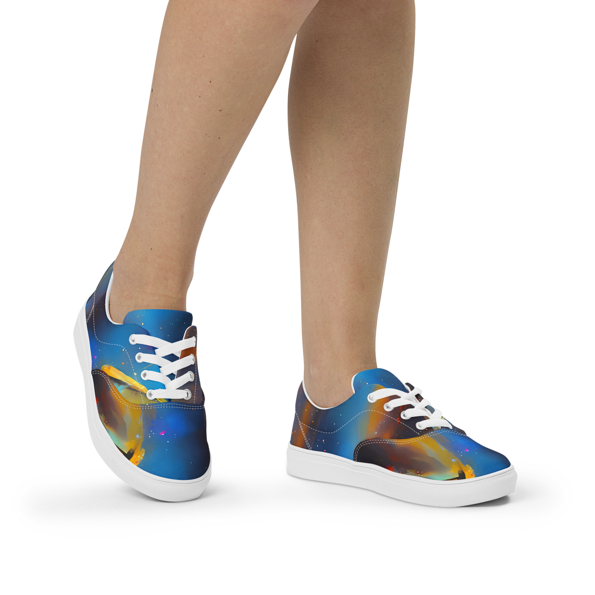 Women's Lace-Up Canvas Shoes - Pliique Spectrum