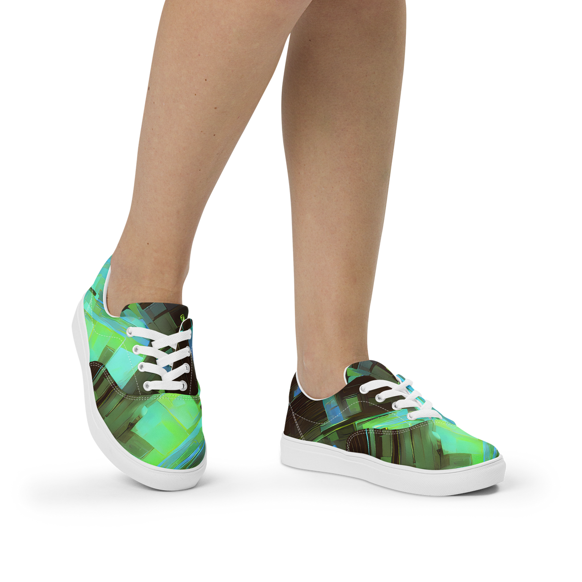 Women's Lace-Up Canvas Shoes - Cyber Shard