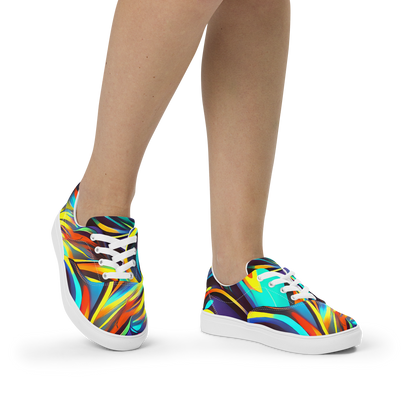 Women's Lace-Up Canvas Shoes - Cyber Surge