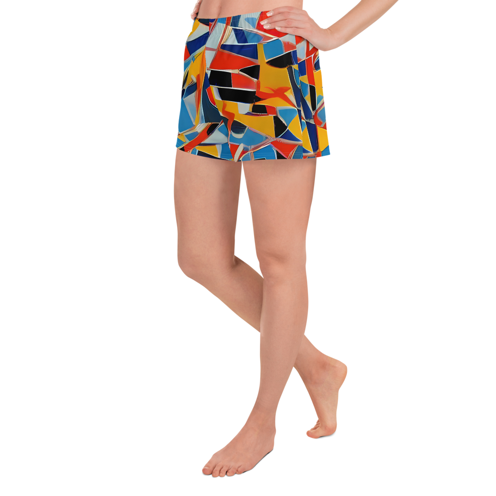Women’s Athletic Shorts - Abstract Mingle