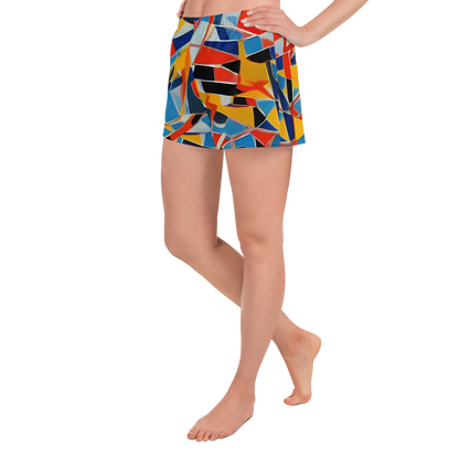 Women’s Athletic Shorts - Abstract Mingle