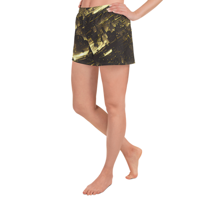 Women’s Athletic Shorts - Oceanic Echo