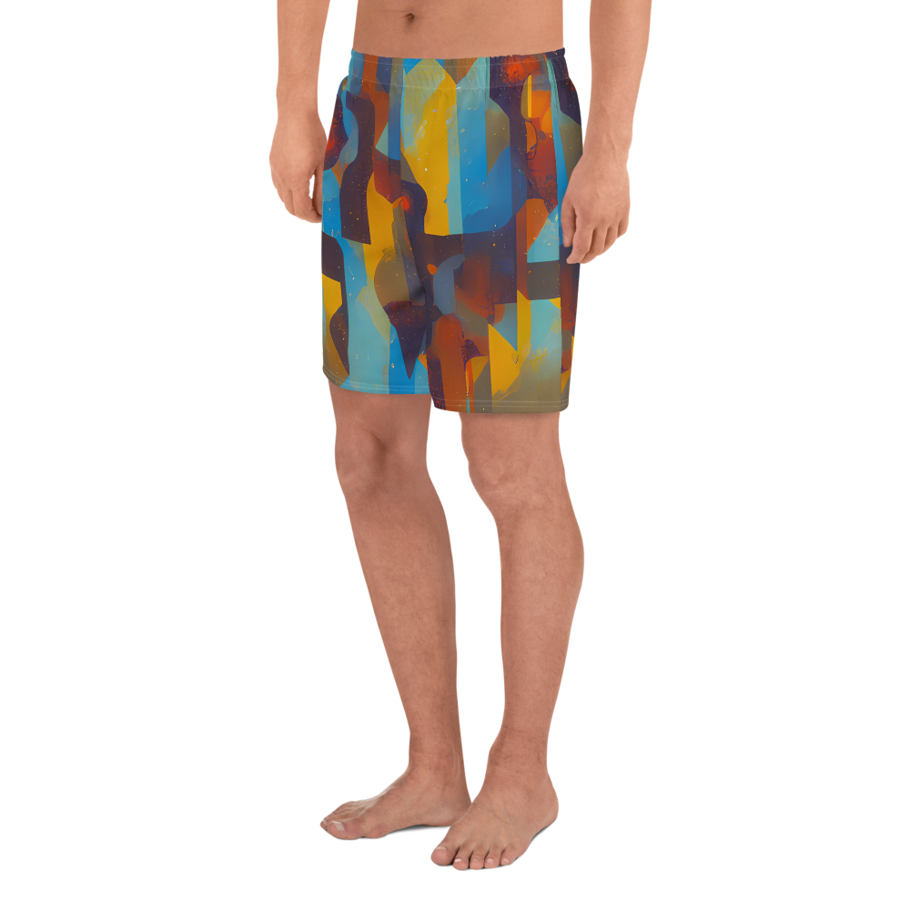 Men's Athletic Shorts - Cubist Dusk
