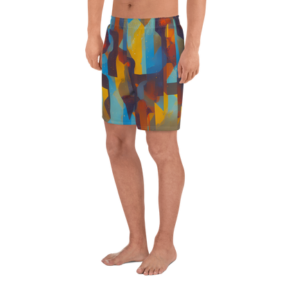 Men's Athletic Shorts - Cubist Dusk