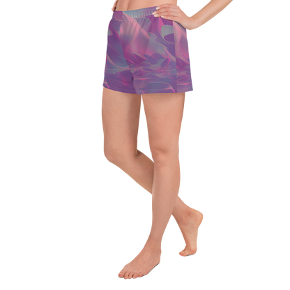 Women’s Athletic Shorts - Dreamscape Swirl