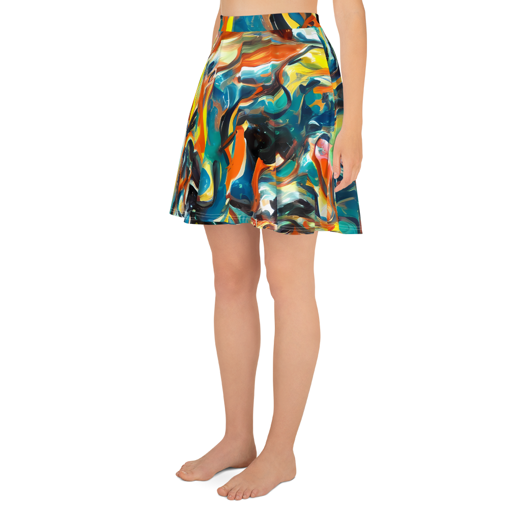 Skater Skirt - Chromatic Vortex