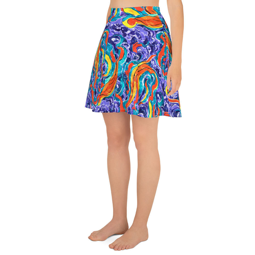 Skater Skirt - Galactic Waves