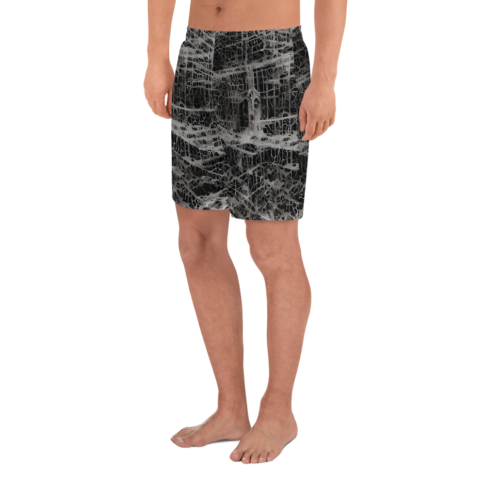 Men's Athletic Shorts - Monochrome Mesh