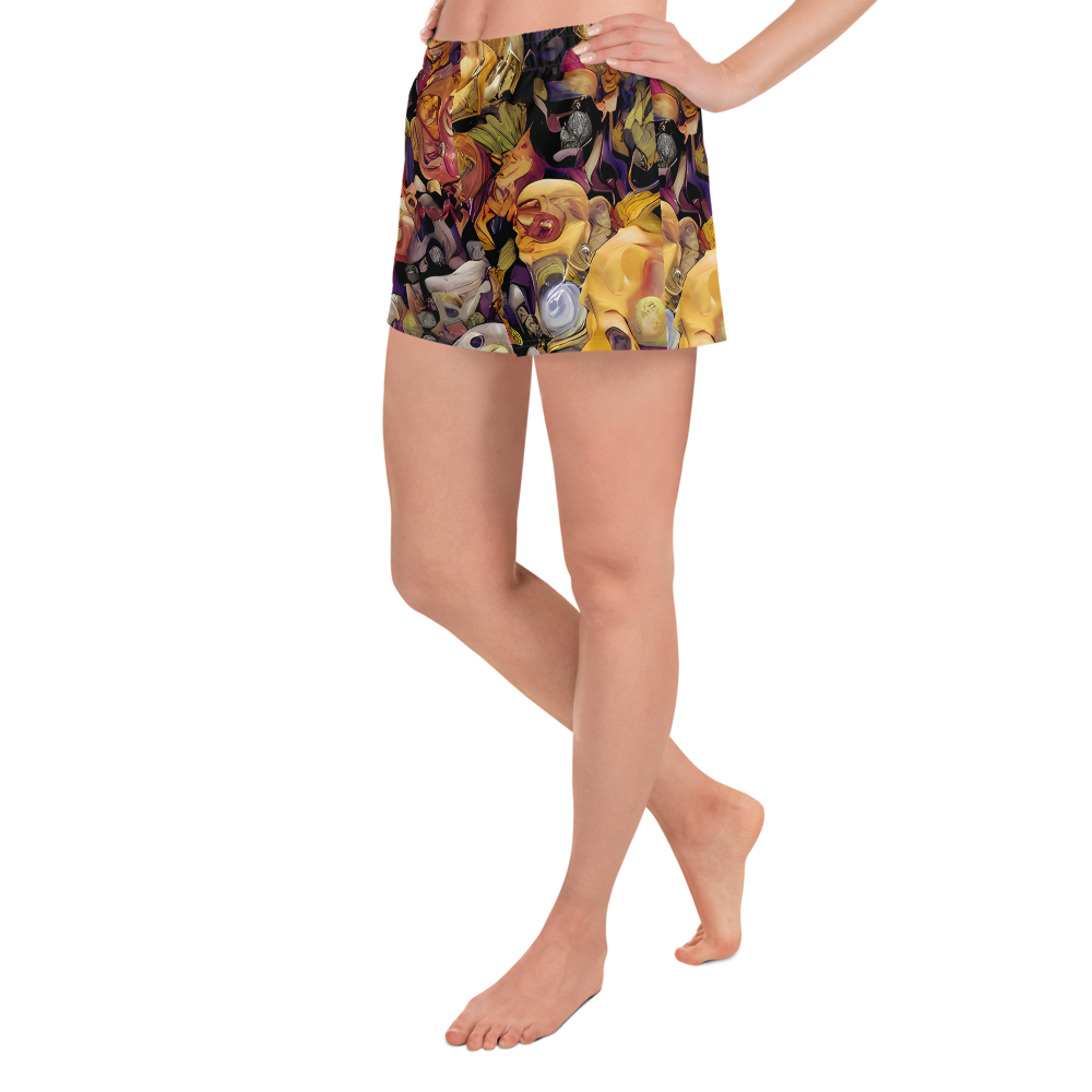 Women’s Athletic Shorts - Arcimboldo Abundance