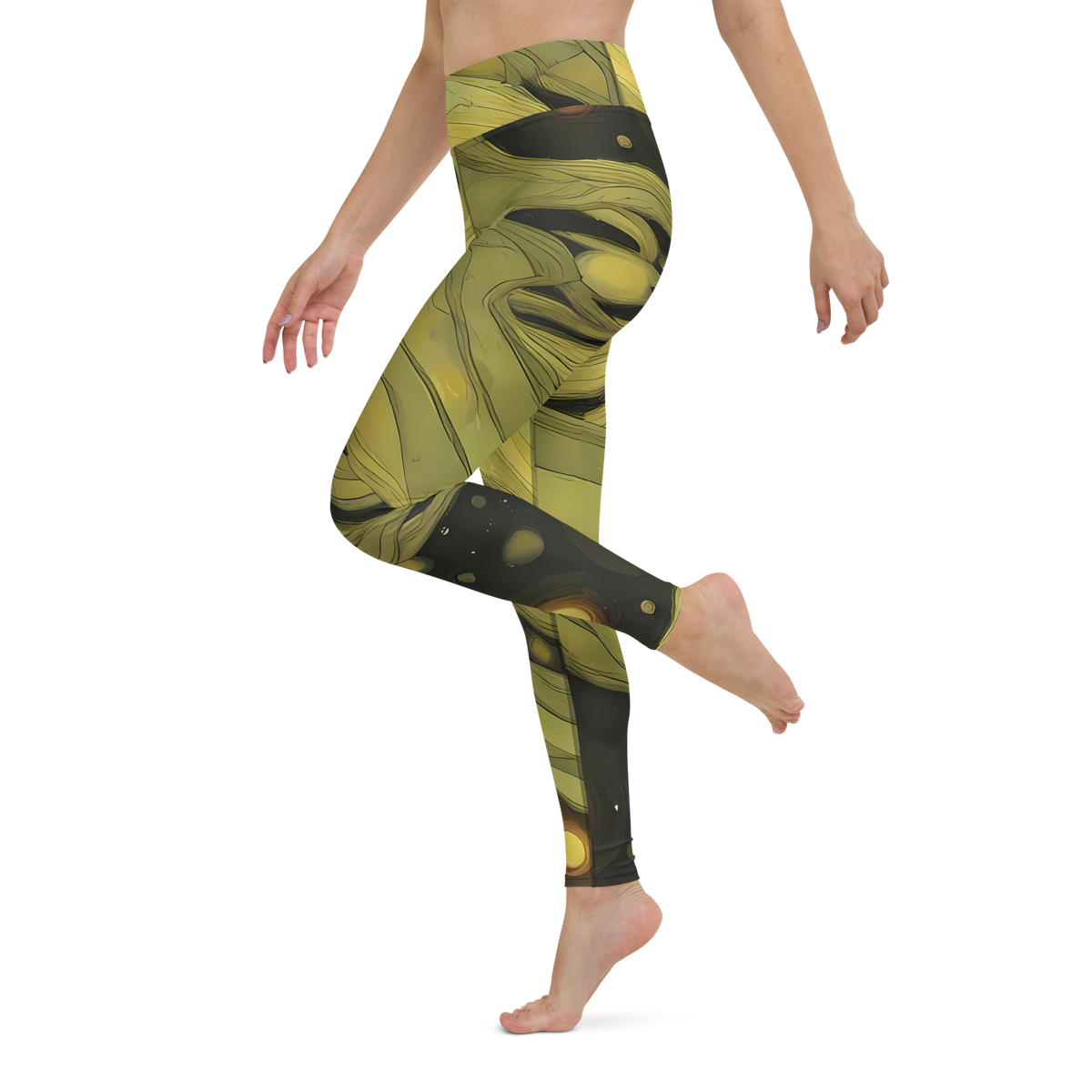 Yoga Leggings - Whispered Breeze