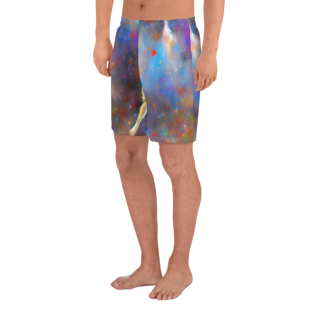 Men's Athletic Shorts - Impressionist Drift