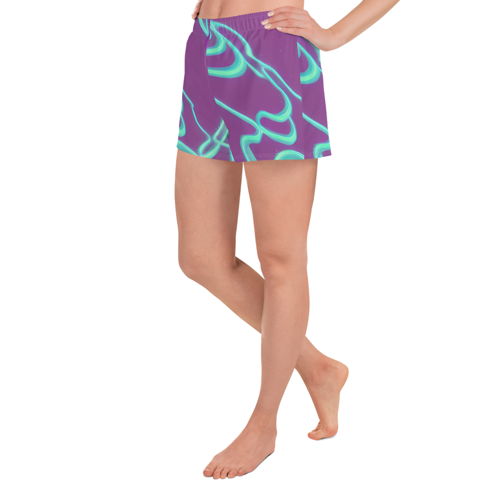 Women’s Athletic Shorts - Neon Drift