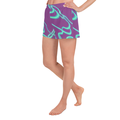 Women’s Athletic Shorts - Neon Drift