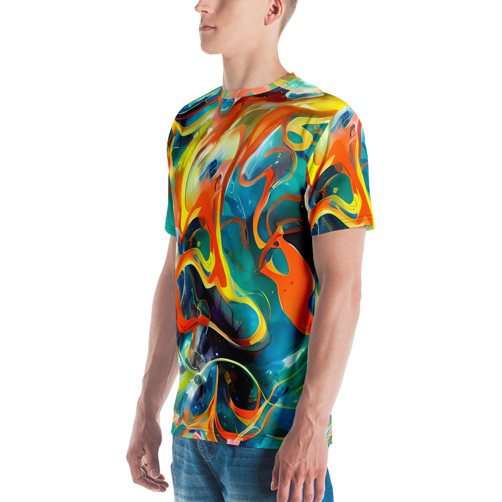 Men's Crew Neck T-Shirt - Cecily’S Swirl